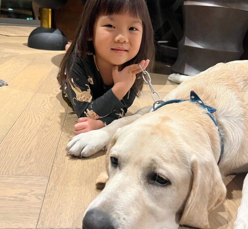 0scar with Leah and Conrad...