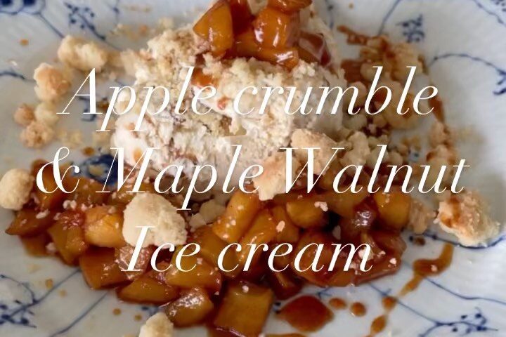 Apple crumble & Maple Walnut Ice cream

Crumble ทำไม่ยาก แต่จะอร่อยมากถ้าได้เนยด...