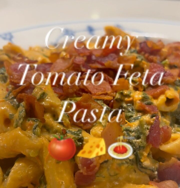 Creamy Tomato Feta Pasta
อีกเมนูที่แพรชอบทำ ขั้นตอนน้อย ทำง่าย !

พระเอกคือ Feta...