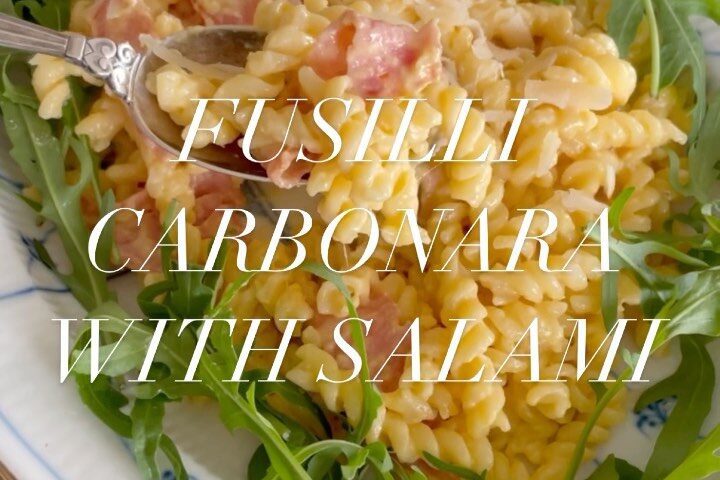 Fusilli carbonara with Salami

ใครชอบชีสและครีมต้องลองทำค่ะ แค่มีวัตถุดิบดี ทำยั...
