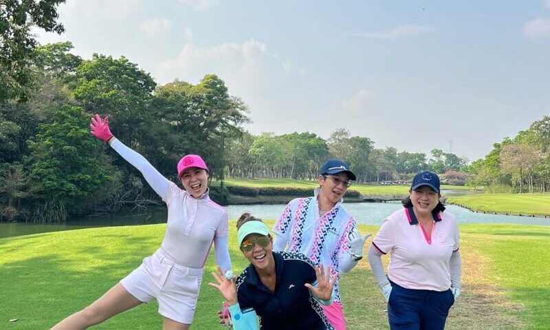 Happy Golfers  Taking TJ  out golfing with lovely พี่ๆ    We had great fun at Na...