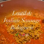 Lentil & Italian Sausage Bolognese

เมนูพาสต้าทำง่าย ขั้นตอนน้อย

แต่ซอส Bologne...