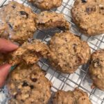 Soft baked Oatmeal Cookies with dried banana and perilla seed  สั่งขนม2กล่องวันน...