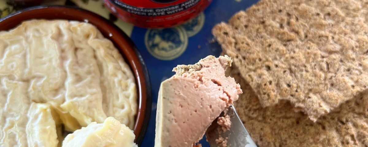 Truffle Paté for breakfast with Omelette  and English Breakfast Tea...