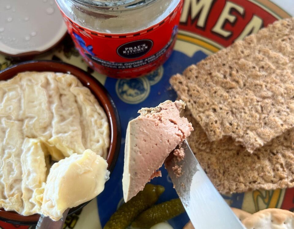 Truffle Paté for breakfast with Omelette  and English Breakfast Tea...