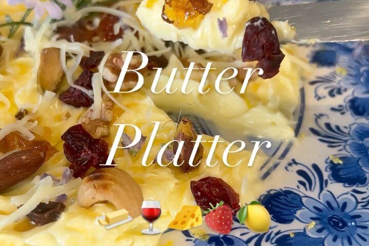 จะมีเพื่อนมา dinner ที่บ้าน
แต่ไม่รุ้จะเสิร์ฟอะไรดี
จัด Butter platter ให้ทานเล่...