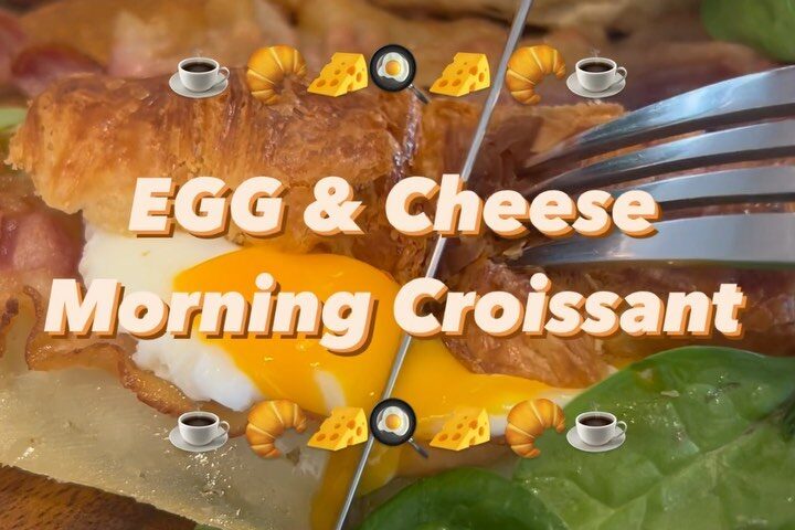 ‘EGG & Cheese Morning Croissant' by  

อาหารเช้า เวลาเร่งด่วนก็ยังทำได้ เพราะใช้...