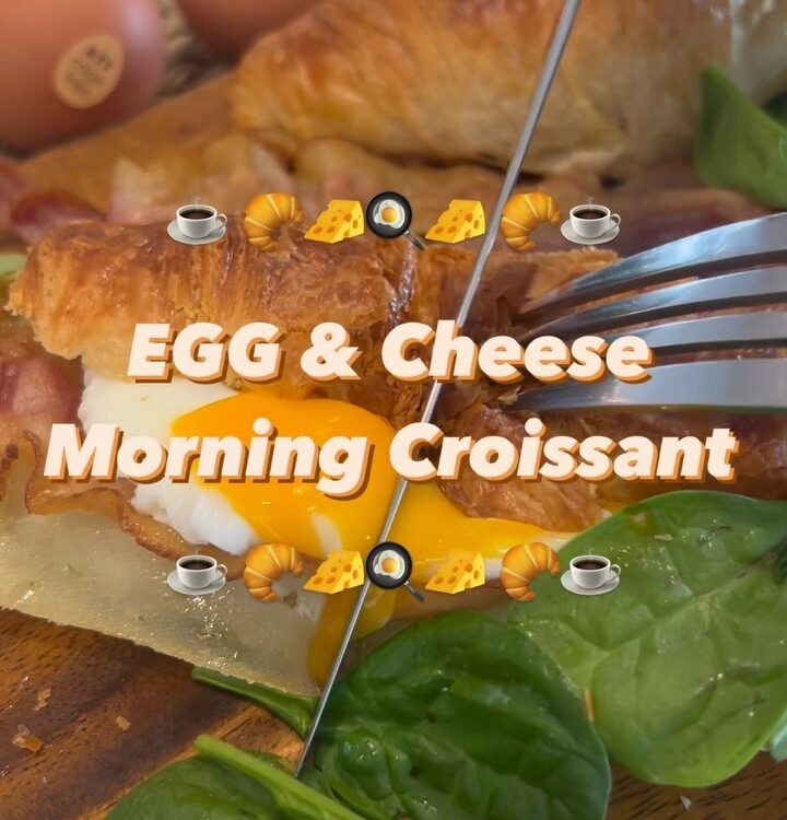 ‘EGG & Cheese Morning Croissant' by  

อาหารเช้า เวลาเร่งด่วนก็ยังทำได้ เพราะใช้...